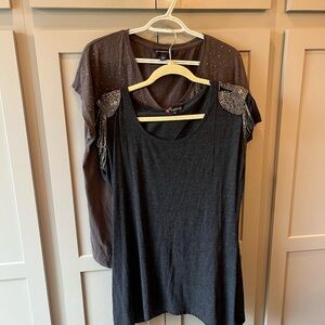 2 embellished t-shirts